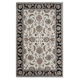 Rugs America New Dynasty 2' x 4' Accent Rug in Ivory/Charcoal