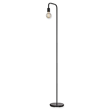 Globe Electric Holden Floor Lamp in Black. View a larger version of this product image.
