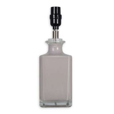 Perfume Bottle Glass Table Lamp Base in Grey