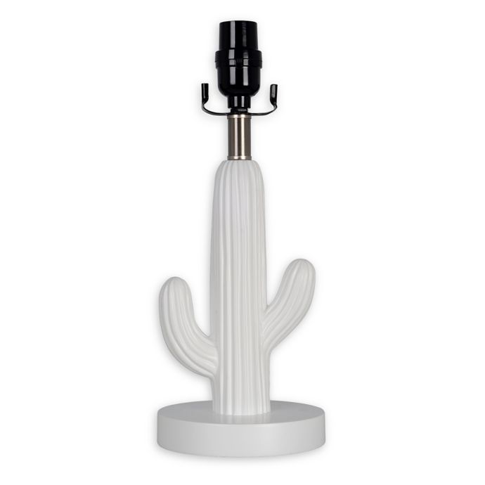 Cactus CFL Table Lamp Base in White | Bed Bath & Beyond