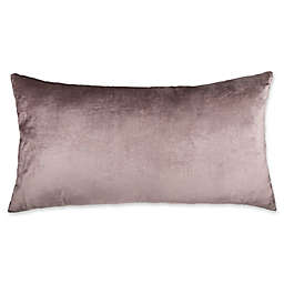 Plush Nest Velvet/Linen 20-Inch x 36-Inch Oblong Throw Pillow