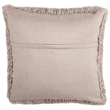 Safavieh Shag Modish Metallic Silver Square Throw Pillow. View a larger version of this product image.
