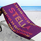 Alternate image 0 for Stencil Name Beach Towel