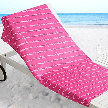 Playful Name Beach Towel. View a larger version of this product image.