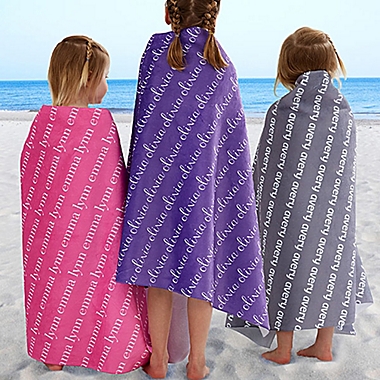 Playful Name Beach Towel. View a larger version of this product image.