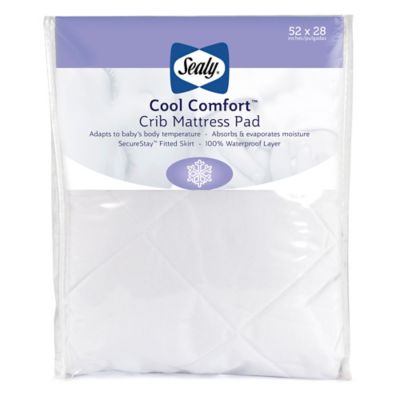 Sealy&reg; Cool Comfort Crib Mattress Pad