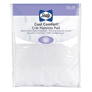 Sealy&reg; Cool Comfort Crib Mattress Pad. View a larger version of this product image.