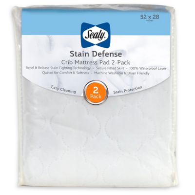 stain protection crib mattress pad