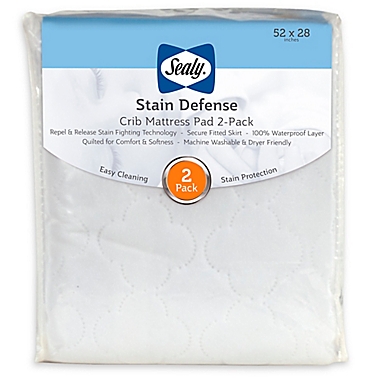 Sealy&reg; Stain Defense Mattress Pad Covers (2-Pack). View a larger version of this product image.