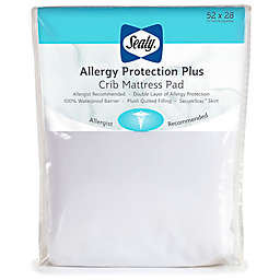 Sealy® Allergy Protection Plus Crib Mattress Pad in White
