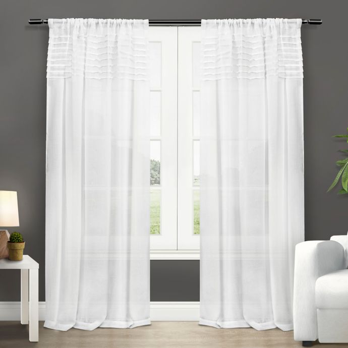 Barcelona Rod Pocket Window Curtain Panel Pair Bed Bath Beyond