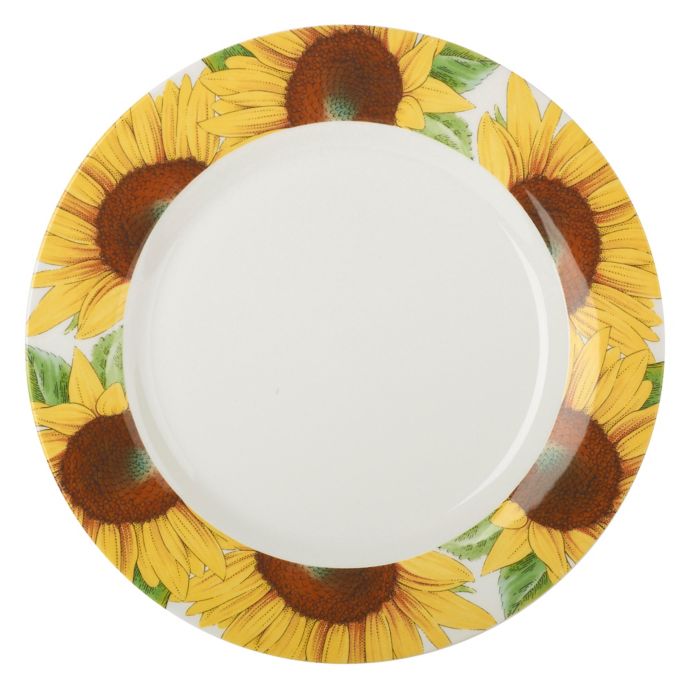 Portmeirion® Botanic Blooms Sunflower Dinner Plates (Set of 4) | Bed ...