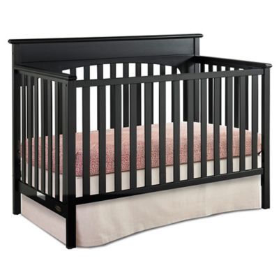 black 4 in 1 convertible crib