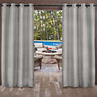 Alternate image 0 for Biscayne 84-Inch Grommet Top Indoor/Outdoor Window Curtain Panels in Silver (Set of 2)