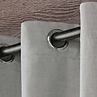 Alternate image 2 for Biscayne 84-Inch Grommet Top Indoor/Outdoor Window Curtain Panels in Silver (Set of 2)