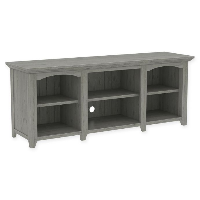 grey and oak tv stand