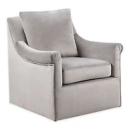 Madison Park Deana Swivel Chair in Grey
