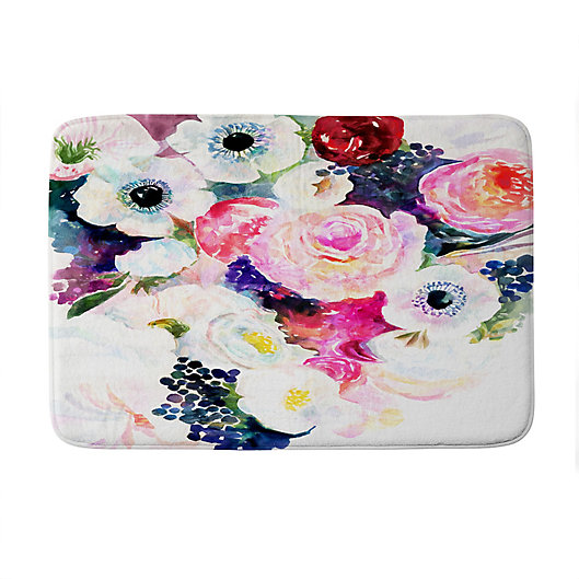 Alternate image 1 for Deny Designs Stephanie Corfee The Dark And The Light Memory Foam Bath Mat in Pink