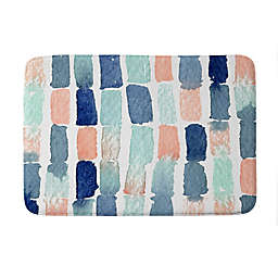 Deny Designs Proper Timing Is Everything Memory Foam Bath Mat in Blue