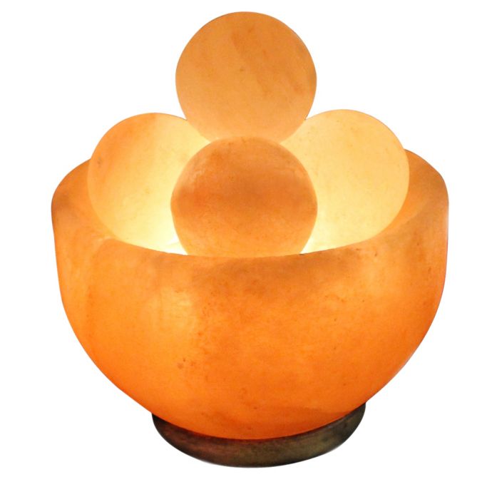 Himalayan Salt Bowl Lamp with Massage Stones | Bed Bath ...