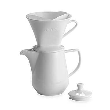 Melitta&reg; Pour Over 6-Cup Porcelain Coffee Maker. View a larger version of this product image.