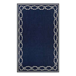 Couristan® Rope Knot 3'9 x 5'5 Area Rug in Indigo/Ivory