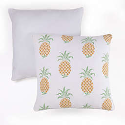 Panama Jack® Pineapple Square Throw Pillows in Yellow (Set of 2)