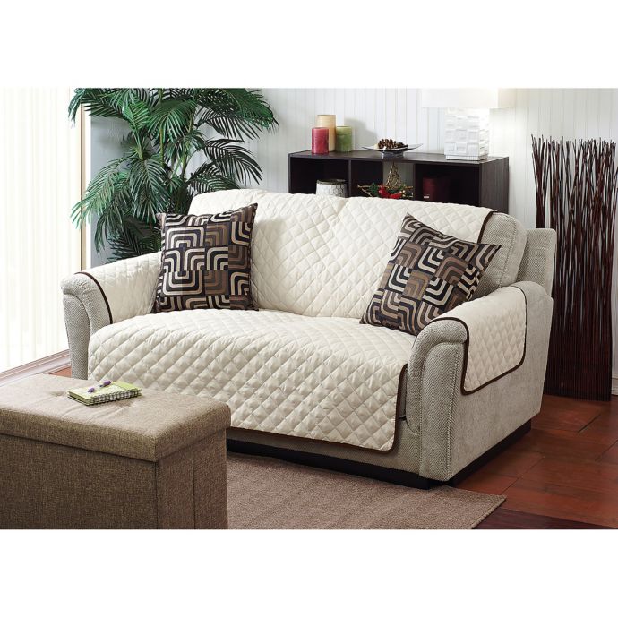 Home Details Reversible Sofa Cover | Bed Bath & Beyond