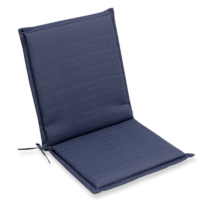 Buy Forsyth Solid Outdoor Folding Sling Chair Seat Cushion in Denim
