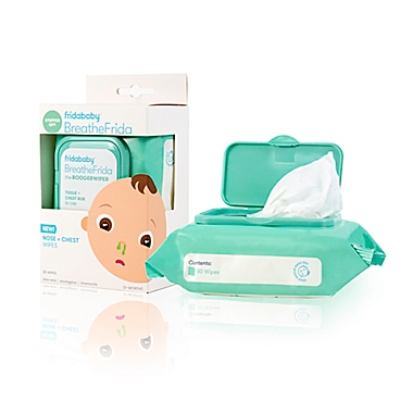 Fridababy&reg; BreatheFrida 30-Count BoogerWiper Nose + Chest Wipes. View a larger version of this product image.