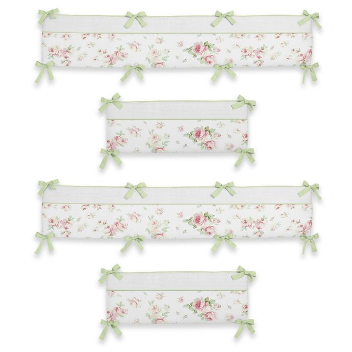 Sweet Jojo Designs Riley S Roses 4 Piece Crib Bumper Bed Bath