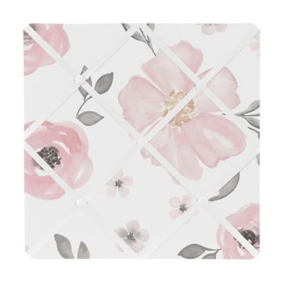 sweet jojo watercolor floral crib bedding