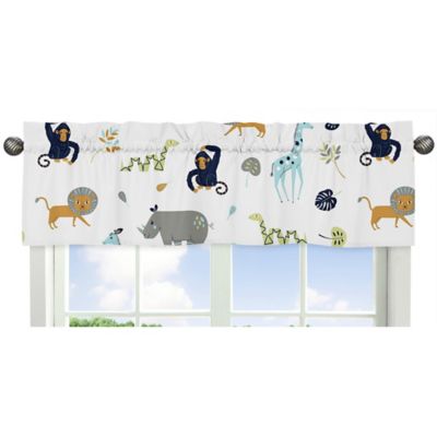 Sweet Jojo Designs Mod Jungle Safari Animal Print Window Valance