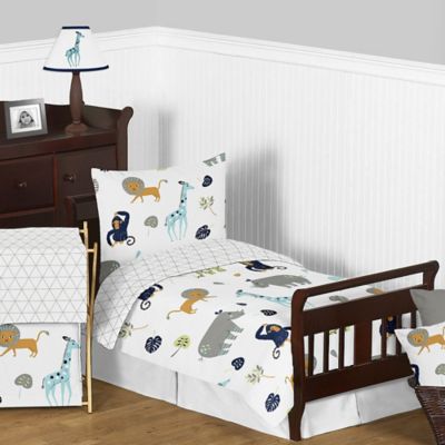 Sweet Jojo Designs Mod Jungle 5-Piece Toddler Bed Set