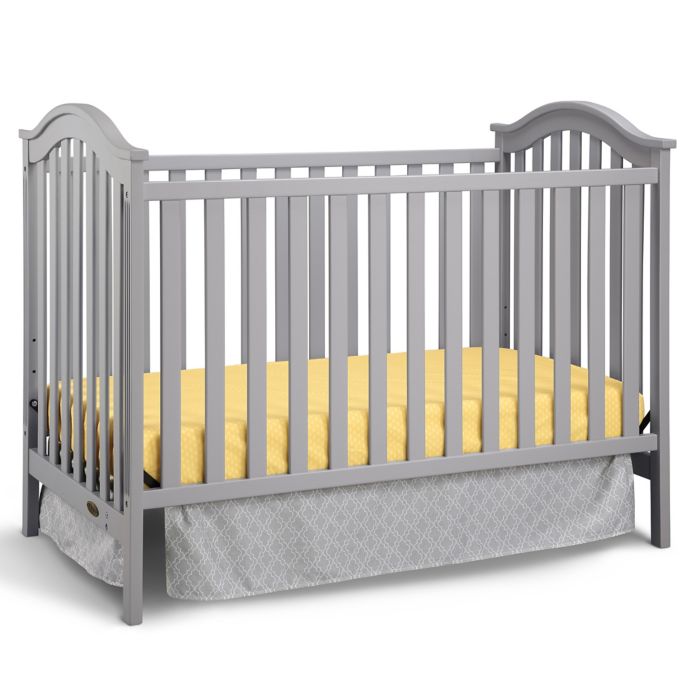 Graco Ashland Classic 3 In 1 Convertible Crib In Pebble Grey