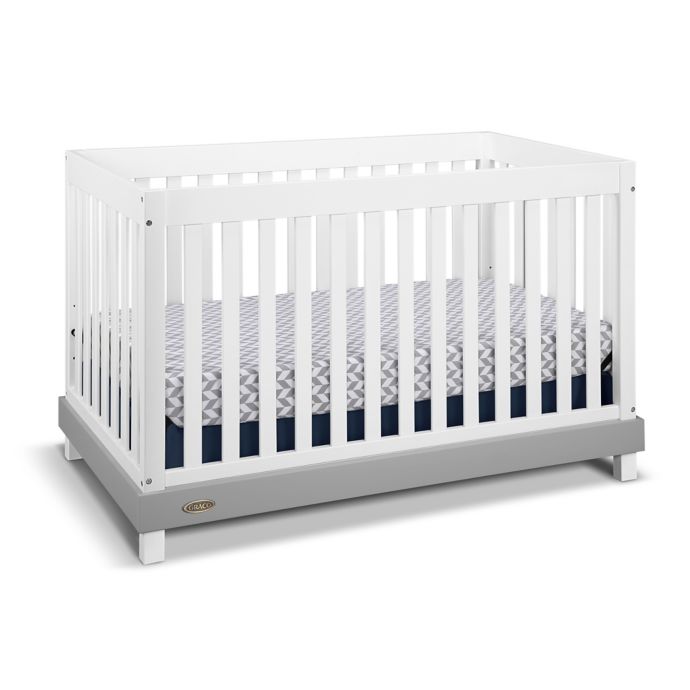 Graco Maddox 3 In 1 Convertible Crib In White Grey Bed Bath