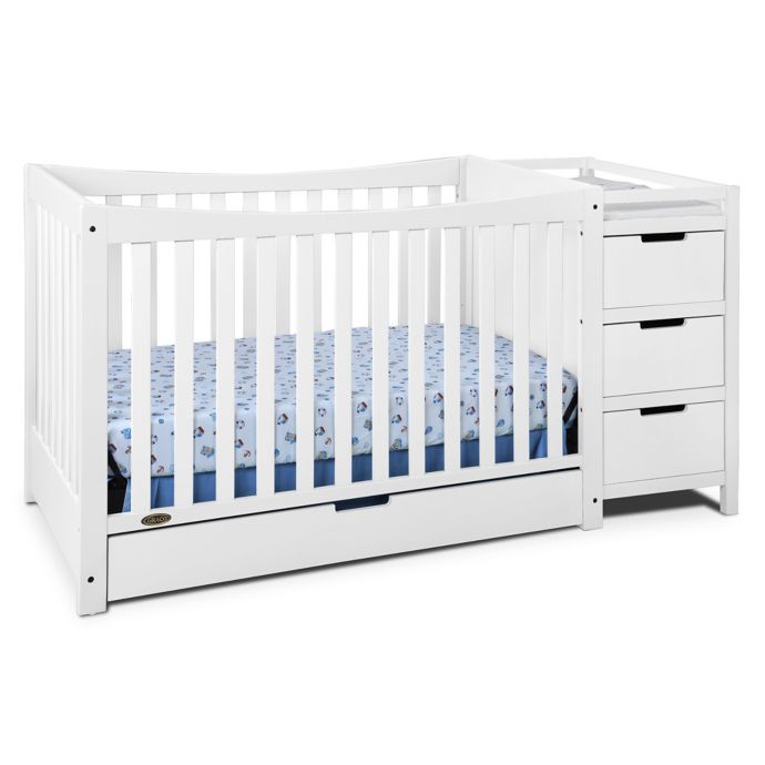 Graco Remi 4 In 1 Convertible Crib And Changer In White Buybuy Baby