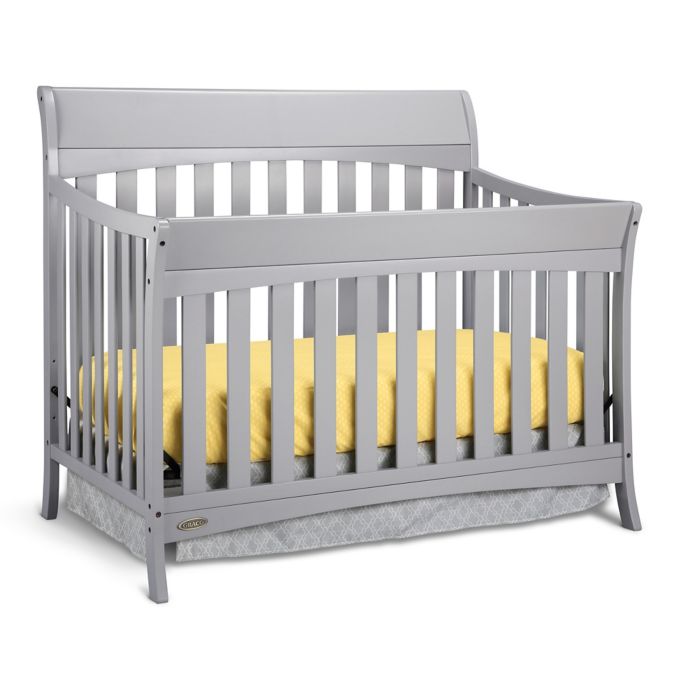 Graco Rory 4 In 1 Convertible Crib In Pebble Grey Buybuy Baby