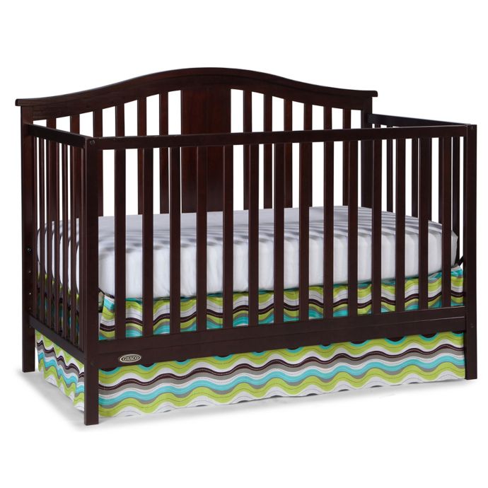 Graco Solano 4in1 Convertible Crib with Bonus Mattress in Espresso