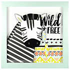 Alternate image 0 for Linden Ave &quot;Wild and Free&quot; 12-Inch Square Shadow Box Wall Art in Black/Yellow