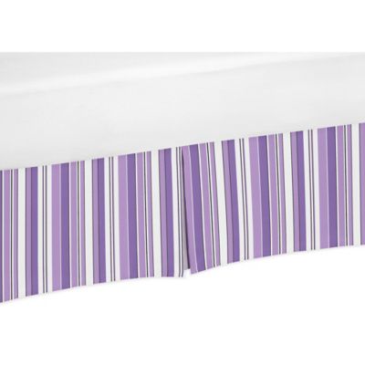 striped crib skirt