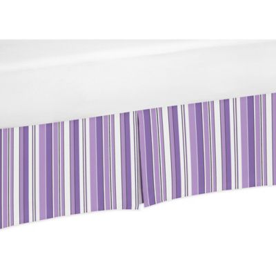 striped crib skirt