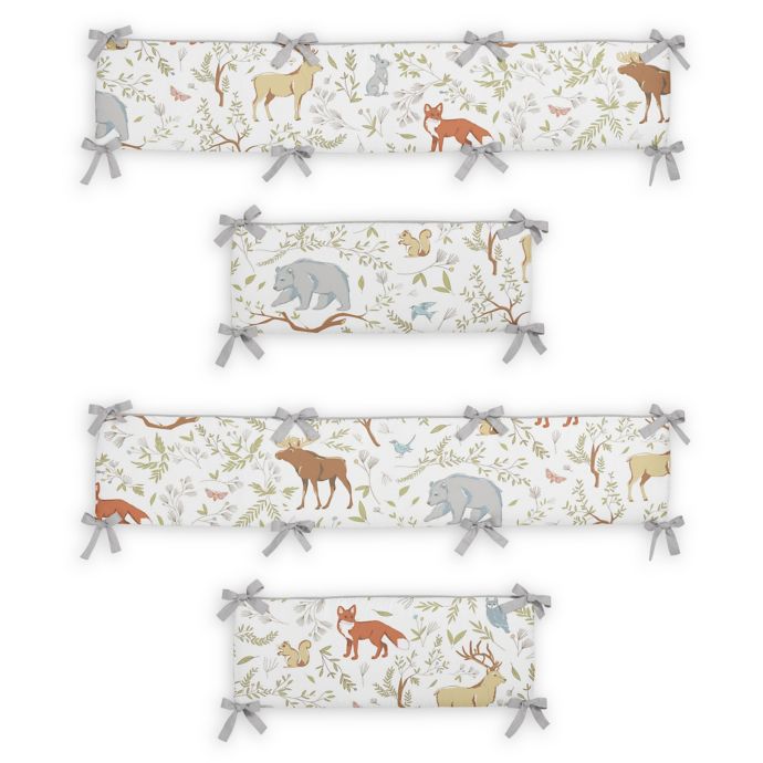 Sweet Jojo Designs Woodland Toile 4 Piece Crib Bumper Set Buybuy