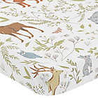 Alternate image 1 for Sweet Jojo Designs Woodland Toile Fitted Mini-Crib Sheet