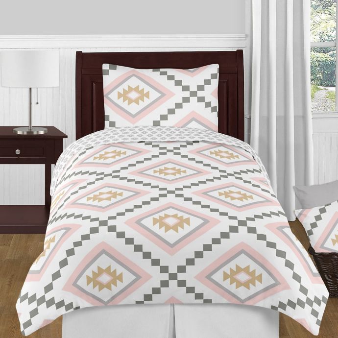Sweet Jojo Designs Aztec Comforter Set in Pink/Gold Bed Bath & Beyond