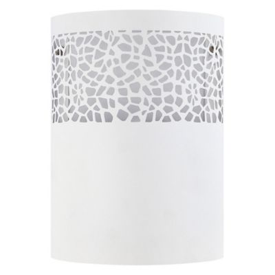 Carmelia Wall Light White - EGLO: ETL Listed, Adjustable Tilt, Drum Shade, No Switch, Hardwired