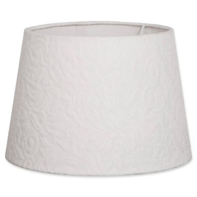 white floral lamp shade