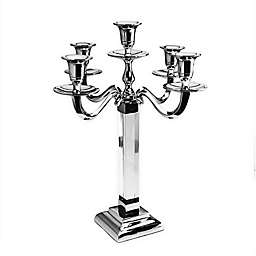 Classic Touch Relic 5-Light Candelabra in Silver