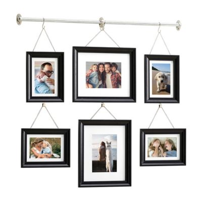 picture frame with hanging pictures