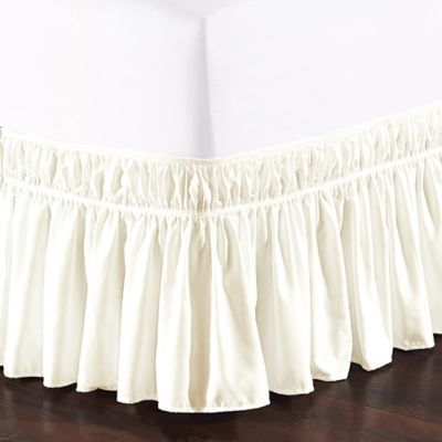 Elastic Bed Ruffle Skirt Easy Fit Wrap Around Soft Twin Full Queen King Size Bed 